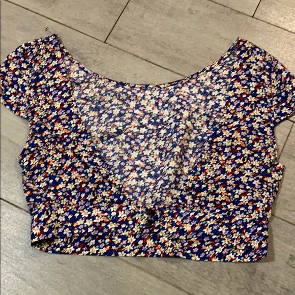 Floral crop top - Picture 2 of 4